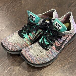 Nike Gray and Multicolor Knit Shoes
